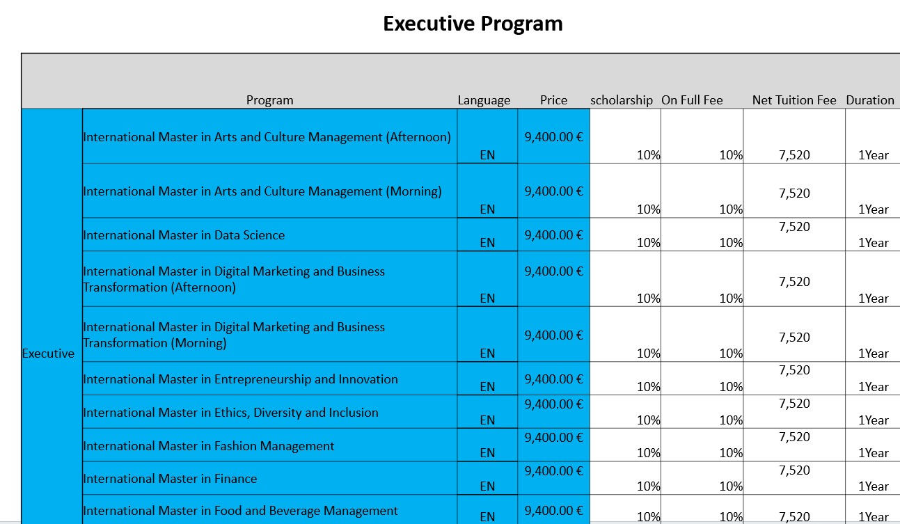 executive program