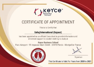 Keyce Business School Certificate 1