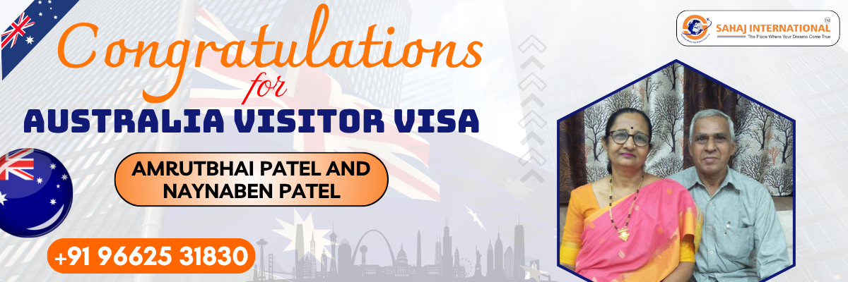 Congratulations
Australia visitor visa